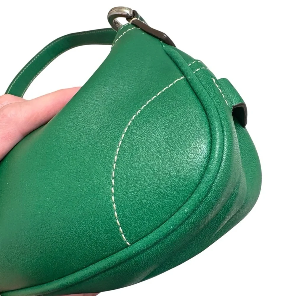 Coach vintage 7542 hamptons mini soho Demi bag in green leather rare